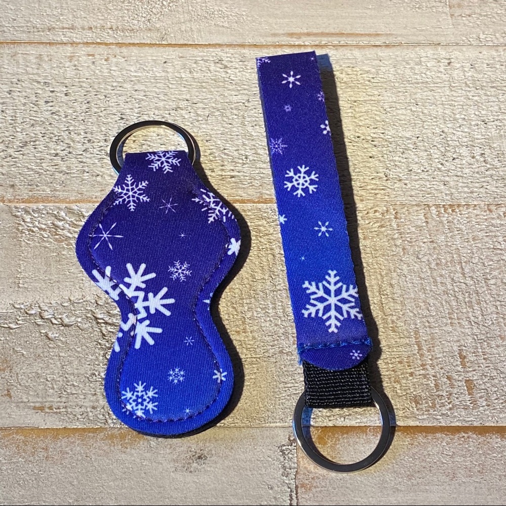 3 for $15 Lip Balm Holder + Keychain Snowflakes - Picture 2 of 4
